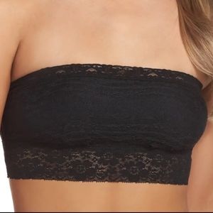 Intimately Free People Bandeau Scallop Lace black